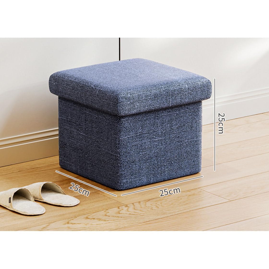 ★美品★ NOYES ノイエス オットマン スツール ファブリック ネイビー ☆美品☆ NOYES ノイエス オットマン スツール ファブリック